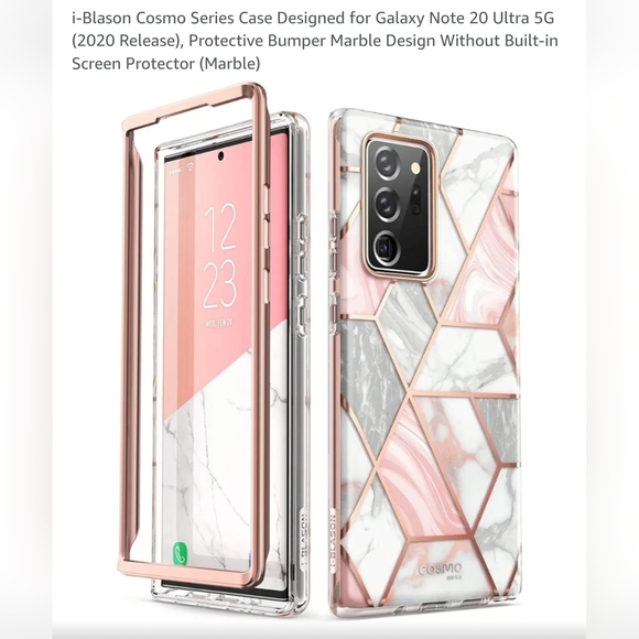 NIB-Galaxy Note 20 Ultra I-Blason Cosmo Marble Cell Phone Case - Picture 4 of 7